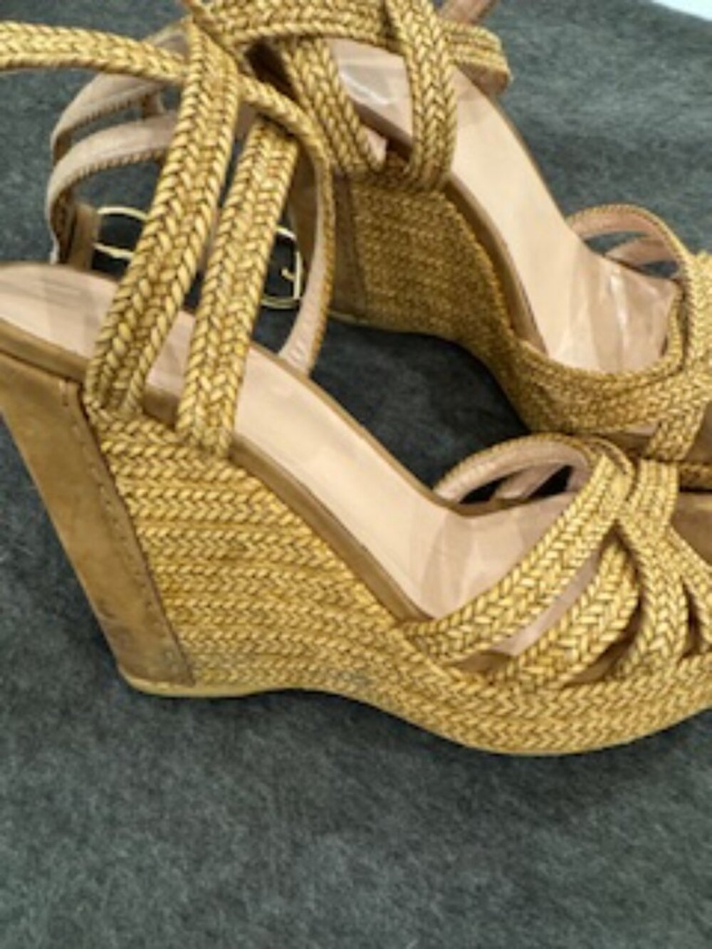 Stuart Weitzman Natural Woven Sandal